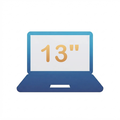 Kicsi és könnyű laptopok ikon, laptop 13 colos felirattal
