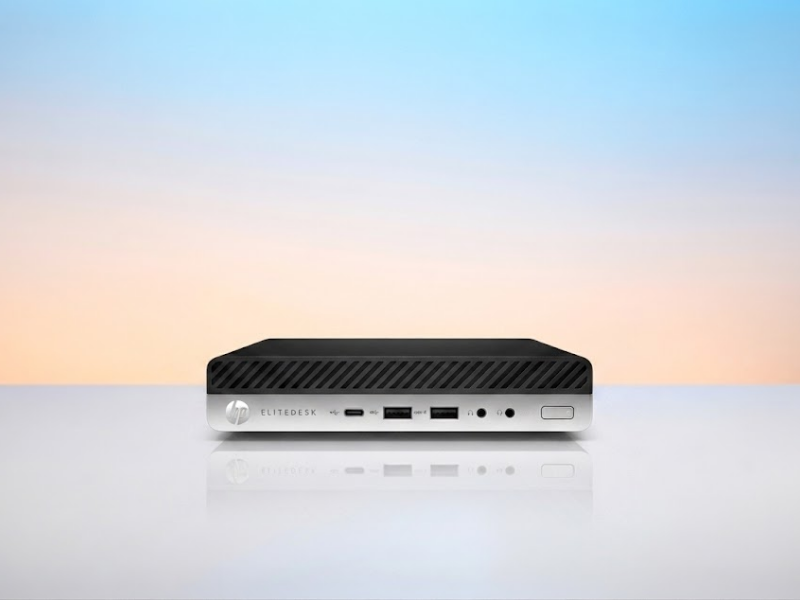 HP EliteDesk 800 G4 DM felújított mini PC, i7-8700 / 16 GB / 512 GB NVMe SSD