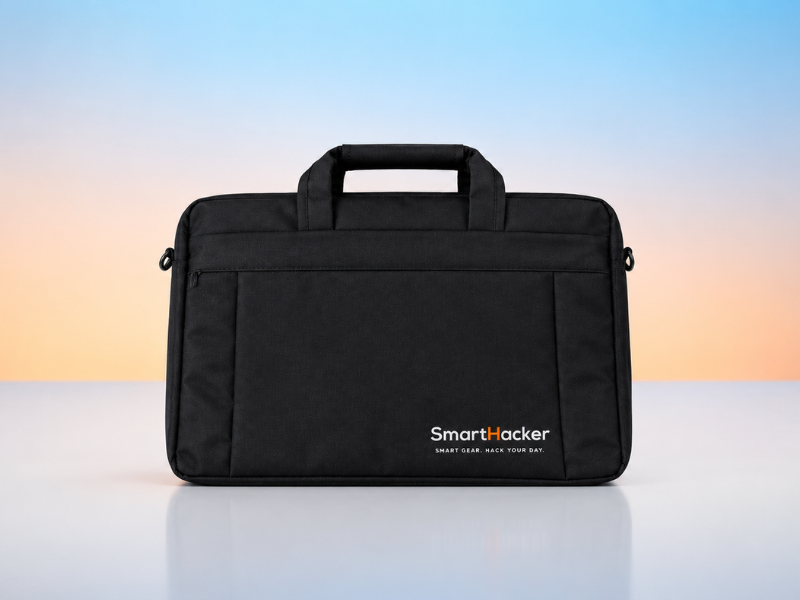 SmartHacker laptop táska, 15,6 colos laptophoz, fekete