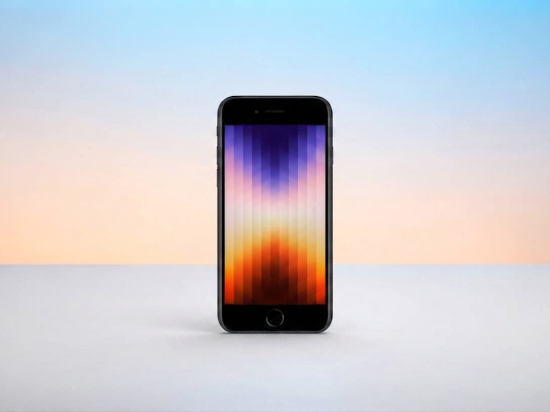 Apple iPhone SE 2022 SE3 fekete kártyafüggetlen mobiltelefon elölnézetben Fő kép
